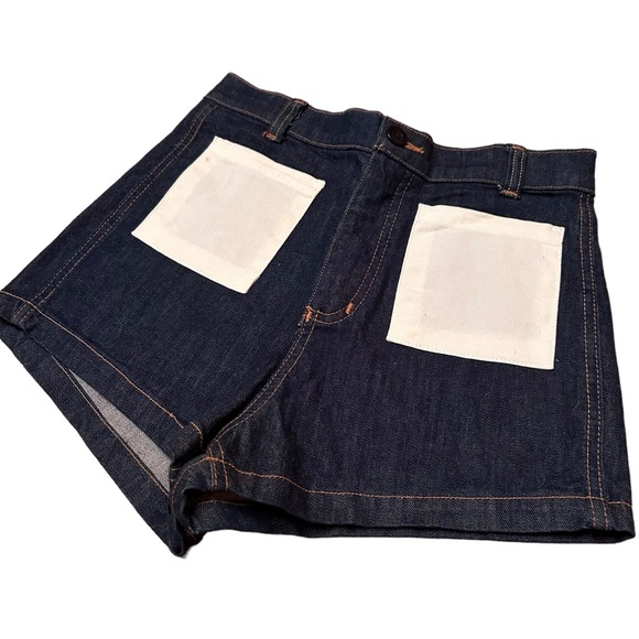 Sugar High Love Stoned Woody Short Denim Booty short with pockets Naughty words - Picture 6 of 15